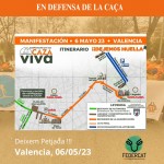 Cap de setmana de manifestacions en defensa de la caça a Valencia i La Rioja